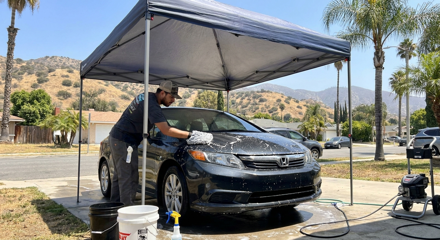 Hand car wash and automatic wash options in Northridge
